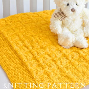 Baby Blanket Knitting Pattern D.K. Design 11 Instant PDF Download For You To Knit Yourself Easy Baby Blanket Knitting Patterns