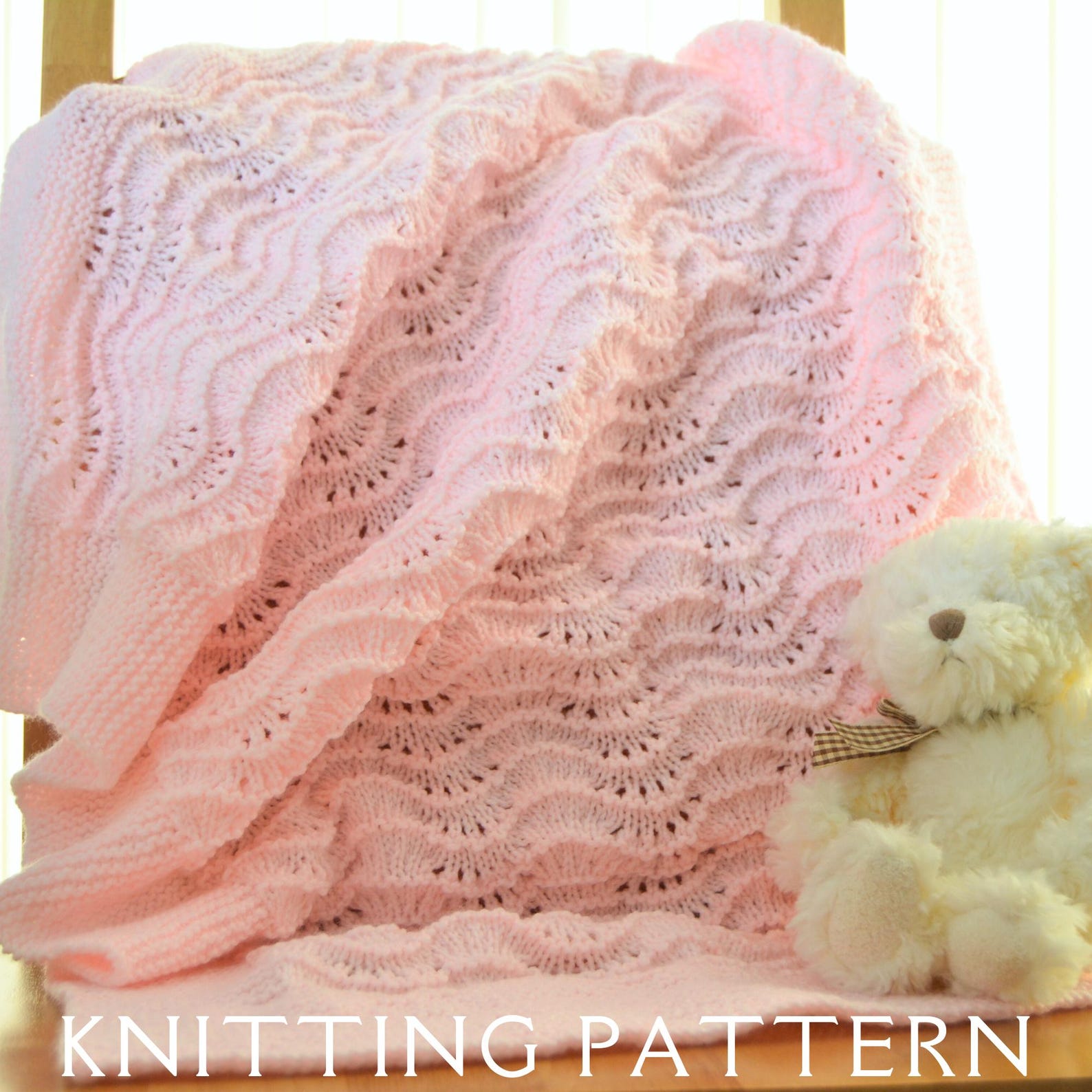 Baby Blanket Knitting Pattern D.K. Design 6 Instant PDF Download for ...