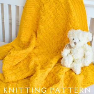 Baby Blanket Knitting Pattern D.K. Design 11 Instant PDF Download For You To Knit Yourself Baby Blanket Knitting Patterns