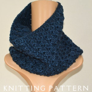 Cowl Knitting Pattern The Squish Cowl Instant PDF Download For You To Knit Yourself