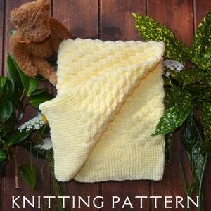 Easy D. K. Baby Blanket Knitting Pattern Design 5 Instant PDF Download For You To Knit Yourself