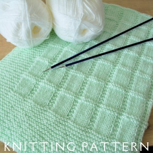Baby Blanket Knitting Pattern D.K. Design 3 Instant PDF Download For You To Knit Yourself Easy Baby Blanket Knitting Patterns