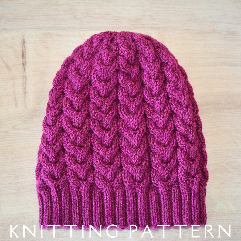 Cable Hat Knitting Pattern The Wickham Cable Hat In 3 Sizes Child Hat Teen Hat Adult Hat Instant PDF Download For You To Knit Yourself image 2