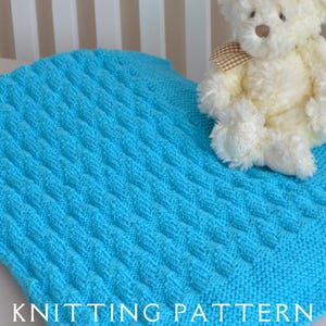 Baby Blanket Knitting Pattern D.K. Design 8 Instant PDF Download For You To Knit Yourself Easy Baby Blanket Knitting Patterns