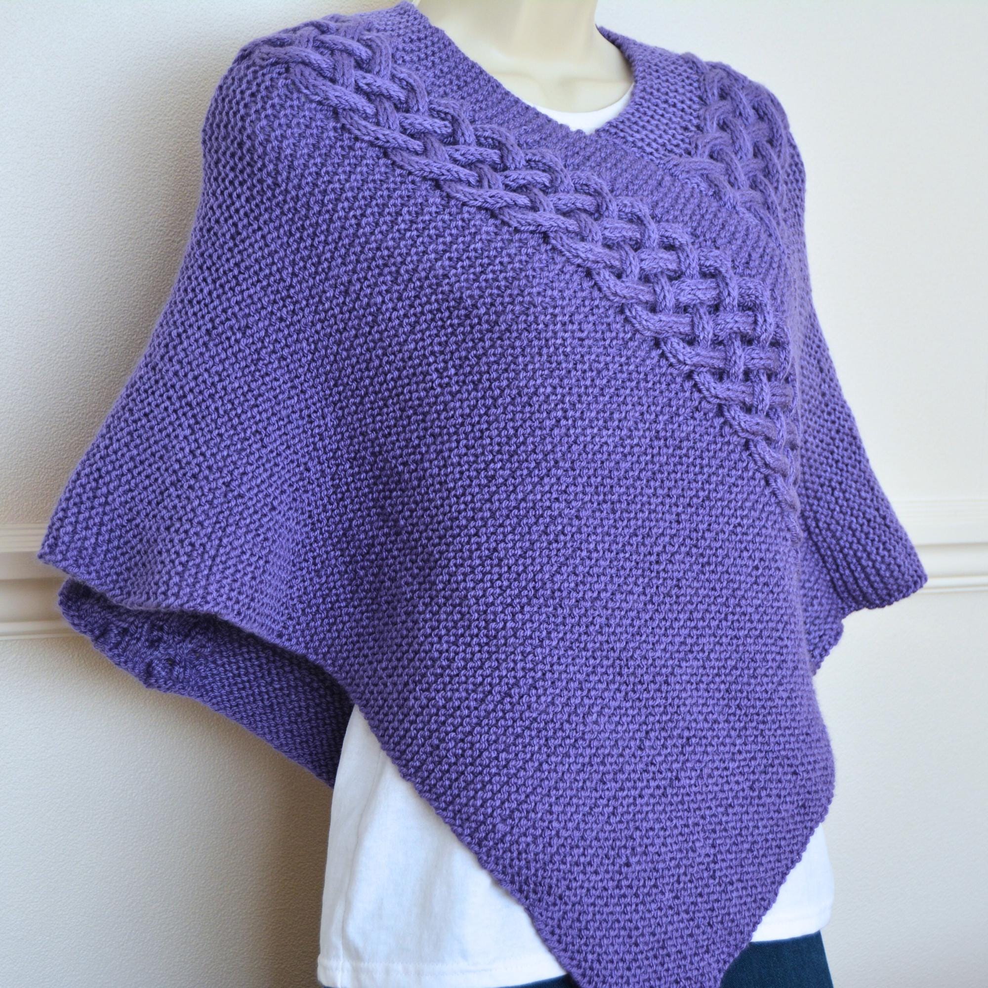 5+ Knit Poncho Patterns Poncho Knitting Pattern the Celtic Connection Poncho Women's Cable Wrap
