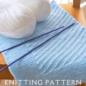 Baby Blanket Knitting Pattern D.K. Design 2 Instant PDF Download For You To Knit Yourself Easy Baby Blanket Knitting Patterns