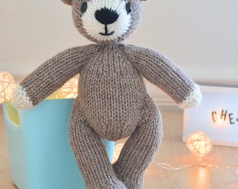 Teddy Bear Knitting Pattern Chester Bear Soft Toy PDF Pattern To Knit Yourself