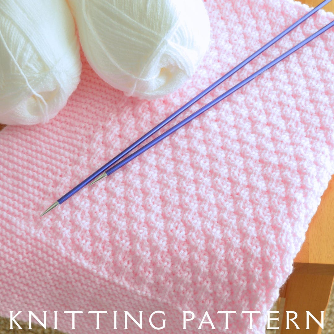 Baby Blanket Knitting Pattern D.K. Design 1 Instant PDF Download for ...