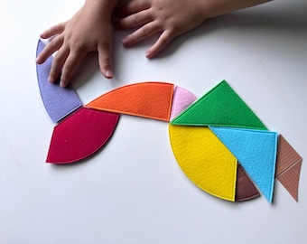 Colorful Tangram Puzzle Set: Interactive STEM Learning Toy for Children