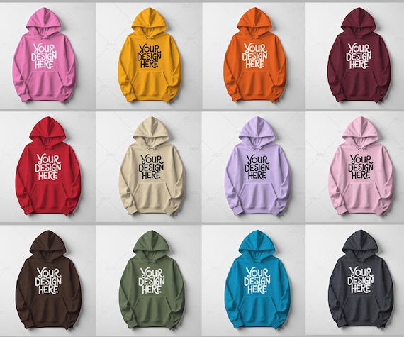 36X Hoodie Mockup Bundle, Flat lay Gildan 18500 Mockup Bundle, Hooded Sweatshirt Mock up Bundle  G 185 Gildan Hoodie Mock ups, Simple Hoodie