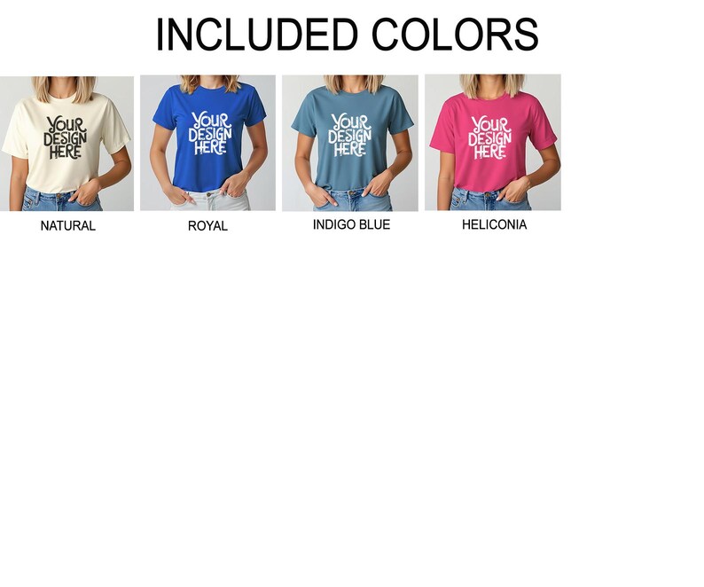 Gildan 5000 T-shirt Mockup Bundle, G500 T-Shirt Mockup Bundle, Model Mock, Neutral Simple Tee Shirt Mocks, Female Model Mockup Bundle