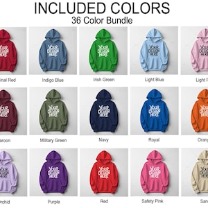 36X Hoodie Mockup Bundle, Flat lay Gildan 18500 Mockup Bundle, Hooded Sweatshirt Mock up Bundle  G 185 Gildan Hoodie Mock ups, Simple Hoodie, unisex hoodie mockup, no strings hoodie mockup, professional hoodie mockup, instant downloadable hoodie mockup, hood mockup, cheap hood mockup, real hoodie mockup,