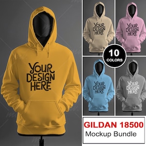 Gildan 18500 Hoodie Mockup, Hooded Sweatshirt Mockup, Mannequin Hoodie Mockup, Hood Up Mockup, G185 Mockup, Unisex Gildan Hoodie Mock up