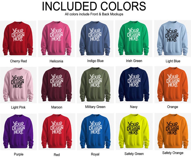 Gildan 18000 Mockup, G180 Sweatshirt Mockup, Crewneck Mockup Bundle, Front and Back Mockup, 3D Sweatshirt Mockup, PNG Transparent Mockup, Digital Crewneck Mockup, Simple Sweater Mockup, Unisex Sweatshirt Mockup, Flat Lay Mockup Bundle, Realistic G180 Mockup, Minimalist Mockup Bundle, Etsy Sweatshirt Mockup, Commercial Use Mockup, Blank Sweatshirt Template, High-Quality Mockup Set, Cozy Sweater Mockup, Fashion Sweatshirt Mockup, Print on Demand Mockup, Apparel Mockup Bundle.