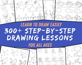 Drawing Lessons | 300+ Step-by-Step Exercises (Printable PDF)