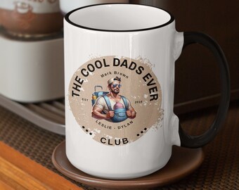 The Cool Dads Ever Club Coffee Mug Personalized Cool Dads Club Mug Custom Dad Coffee Mug Gift for New Dad Father in Law Grandpa Step Father