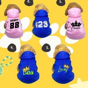 Custom Pet Hoodies with Name | Personalized Dog and Cat Sweaters | Cozy and Stylish Pet Apparel | Pet Owner Gift | Birthday Gift, Christmas