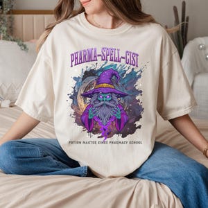 Funny Pharmacist Wizard Shirt, Halloween Pharmacist Comfort Colors Shirt, Pharmacy Tech Shirt, Spooky Pharmacist Shirt, Pharmacy School