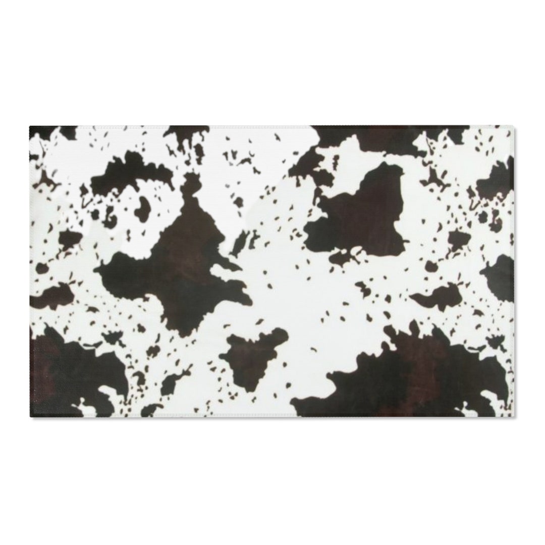 Cowhide Print Area Rugs Cowhide Print Country Decor Etsy