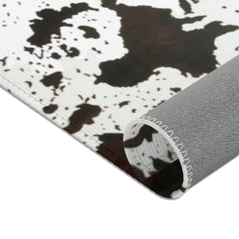 Cowhide Print Area Rugs Cowhide Print Country Decor Etsy