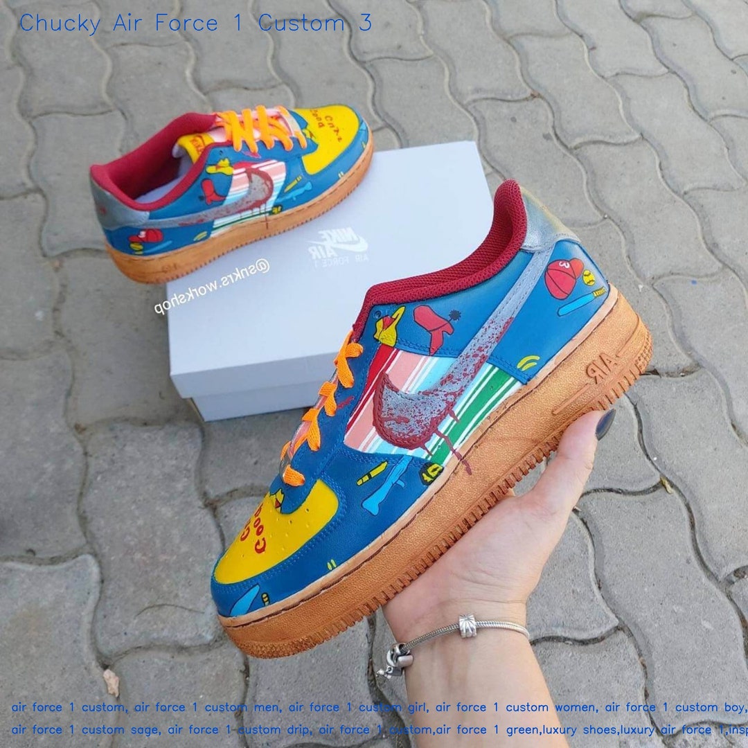 Custom Chucky Air Force 1 Sneakers Perfect Gift on Etsy