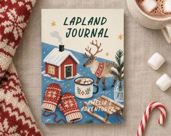 Personalised Lapland Travel Journal: Hardback Family Christmas Trip Diary