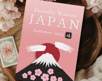 Personalized Japan Travel Journal | Custom A5 Trip Diary Gift for Travelers