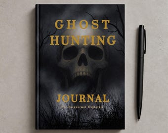 Personalised Ghost Hunting Journal, Hardcover Paranormal Investigation Logbook, Gift for Ghost Hunters Him Dad Friend, Halloween Gift