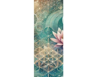 Sacred Serenity Yoga Mat I Foam Yoga Mat I Flower of life I Digitalasanashub