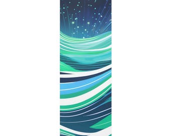 Yoga Mat Modern Design -Energy Waves Foam for a Vibrant Yoga Sessions