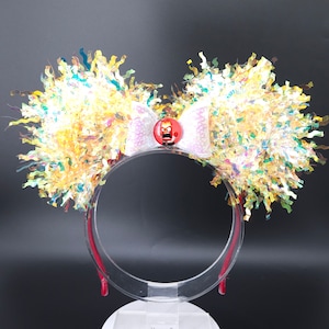 Oreille de Mickey à la mémoire de la colère à l&#39;envers Cosplay DisneyBound Bandeau à l&#39;envers de la colère à l&#39;envers jaune irisé accessoire de parc cadeau pour elle