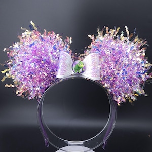 Light Up Pascal Mickey Ears: Purple Tangled Rapunzel Disneybound Headband