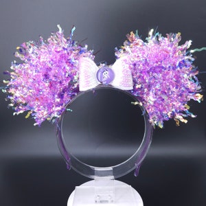 Noyau d&#39;oreille Peur à l&#39;envers Oreille de Mickey DisneyBound Bandeau Peur à l&#39;envers violet illuminé irisé accessoire de parc cadeau pour elle