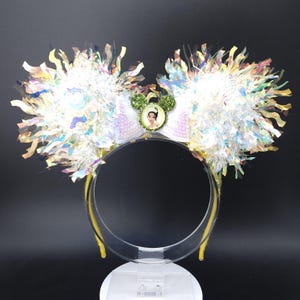 Tiana Mickey Ears: Light-Up Iridescent Frog Princess Park Headband