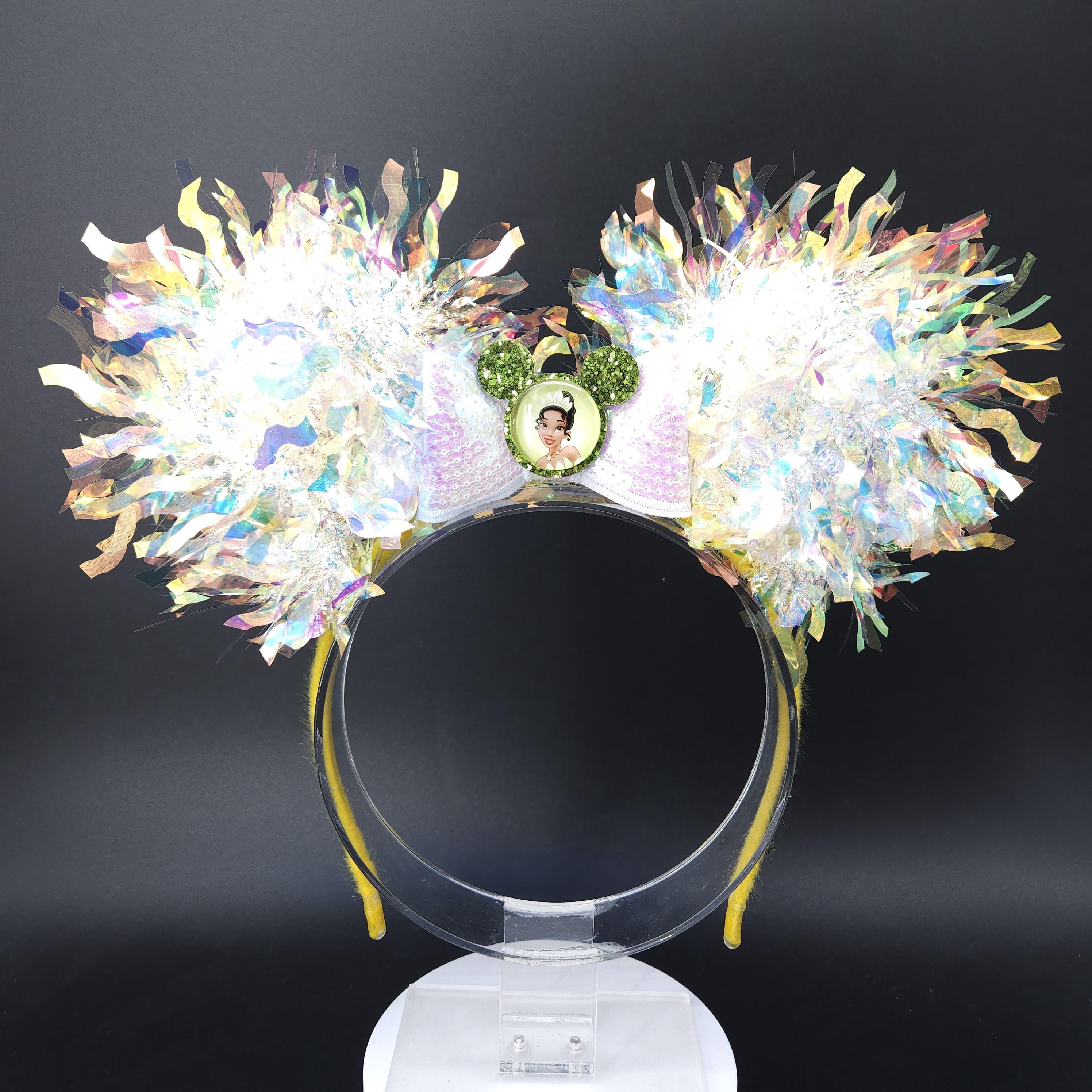 Tiana Mickey Ears: Light-up Iridescent Frog Princess Park  display picture 2