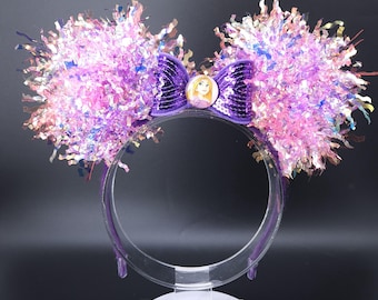 Diadema con orejas de Mickey y Rapunzel: Diadema luminosa de la princesa Enredados