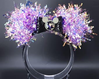 Maleficent Light-Up Mickey Ears | Purple & Black Villain Park Headband