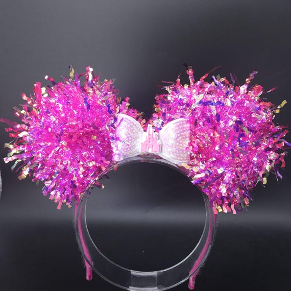 ?Light Up Princess Castle Disney Ears Light Up Castle & Balloons Mickey Ears - Mouse Ears Headband  main image 2