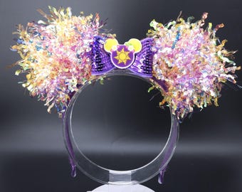 Orecchie di Topolino di Rapunzel Pascal Sun: Fascia per capelli illuminata Rapunzel Princess Park