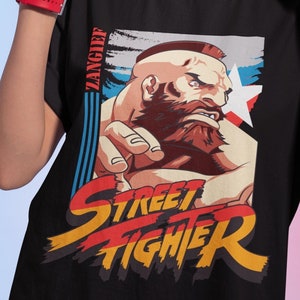 ザンギエフ SFII ターボハイパーファイティング プレミアム ユニセックス Tシャツ