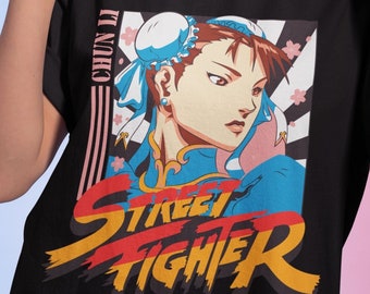 T-shirt Chun Li Portrait Super Street Fighter 2 Turbo Premium unisex.