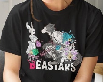 UNISEX - Camiseta Anime Beastars, Camisa Manga Lover, Camiseta Gráfica, Ropa Otaku, Regalo de Mercancía de Ropa