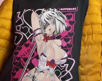 Unisex Nier 2B Yorha Gaming T-Shirt, Anime Waifu