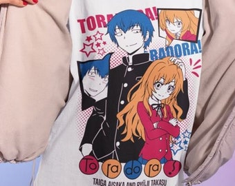 Unisex Toradora! Taiga Aisaka Promise Anime T-Shirt, Ryuji Takasu Manga Shirt