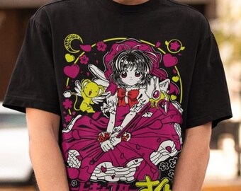 Fairy Kei T-shirt, Retro design 90's, Anime Girl Shirt, Aesthetic Anime, Kawaii Fashion