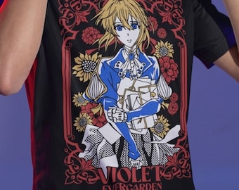 ユニセックス ヴァイオレット・エヴァーガーデン アニメ Tシャツ
