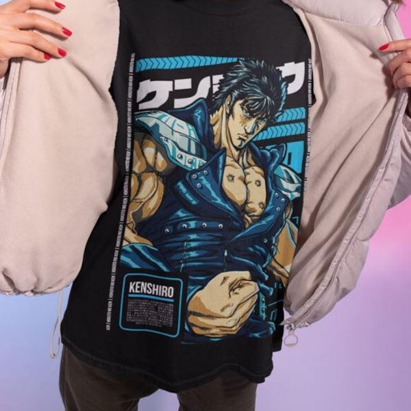 Camiseta Puño de la Estrella del Norte - Hokuto no Ken - Kenshiro - Anime japonais, Anime Manga Tee Meme Regalo divertido Anime Sudadera