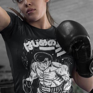 Manga Tshirt, Sport 90s Anime Lovers, Boxing GYM Anime Tshirt, Otaku Ropa, Graphic Anime Unisex Shirt