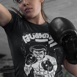 Manga Tshirt, Sport 90s Anime Lovers, Boxing GYM Anime Tshirt, Otaku Ropa, Graphic Anime Unisex Shirt