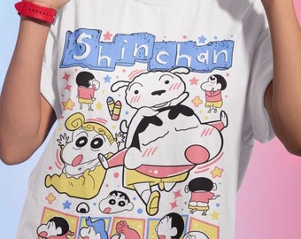 希少なヴィンテージ日本の漫画クレヨンしんちゃんTシャツ1990年代